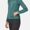 Damen Kapuzenfleece grün
